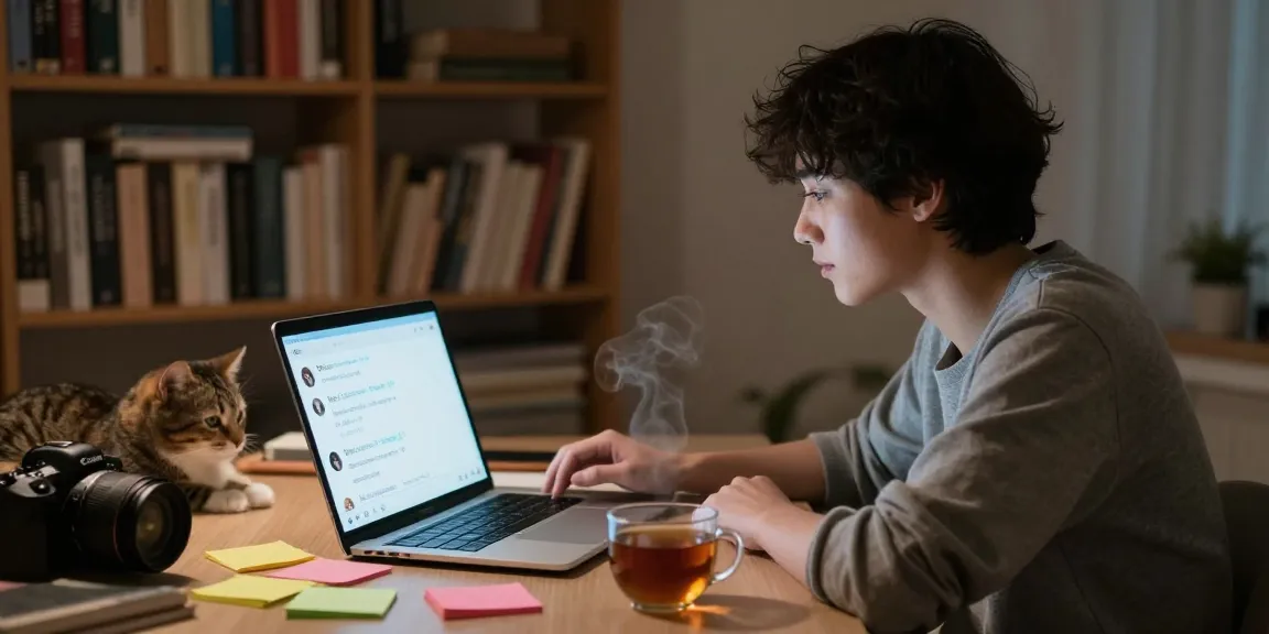 Cozy online interaction highlighting nsfw ai chat in a warm home setting.