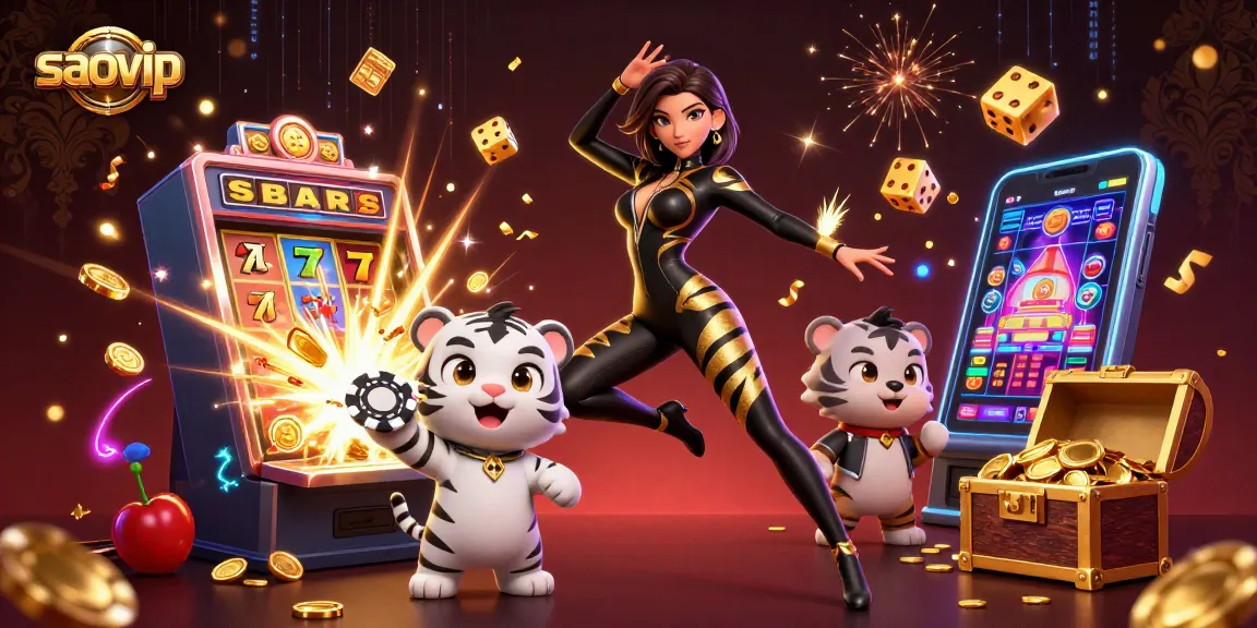 Experience excitement and jackpots with saovip's thrilling casino games and striking visual elements.