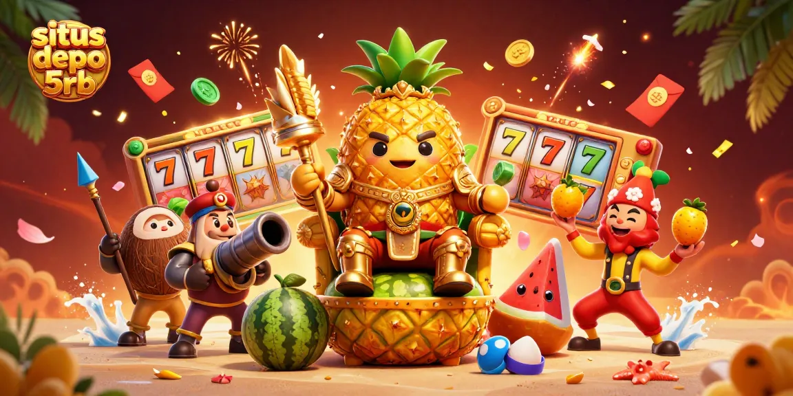Play exciting games on situs depo 5rb featuring dynamic slots and vibrant casino scenes.