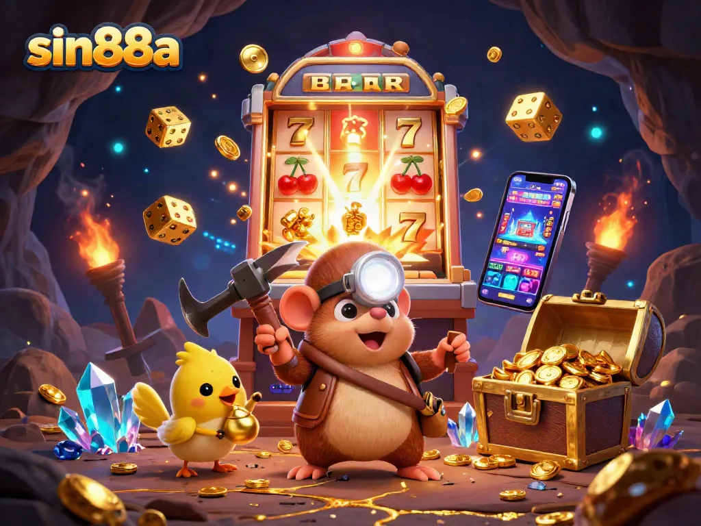 Spin the reels at sin88a with a treasure hunter mole and dazzling jackpots!