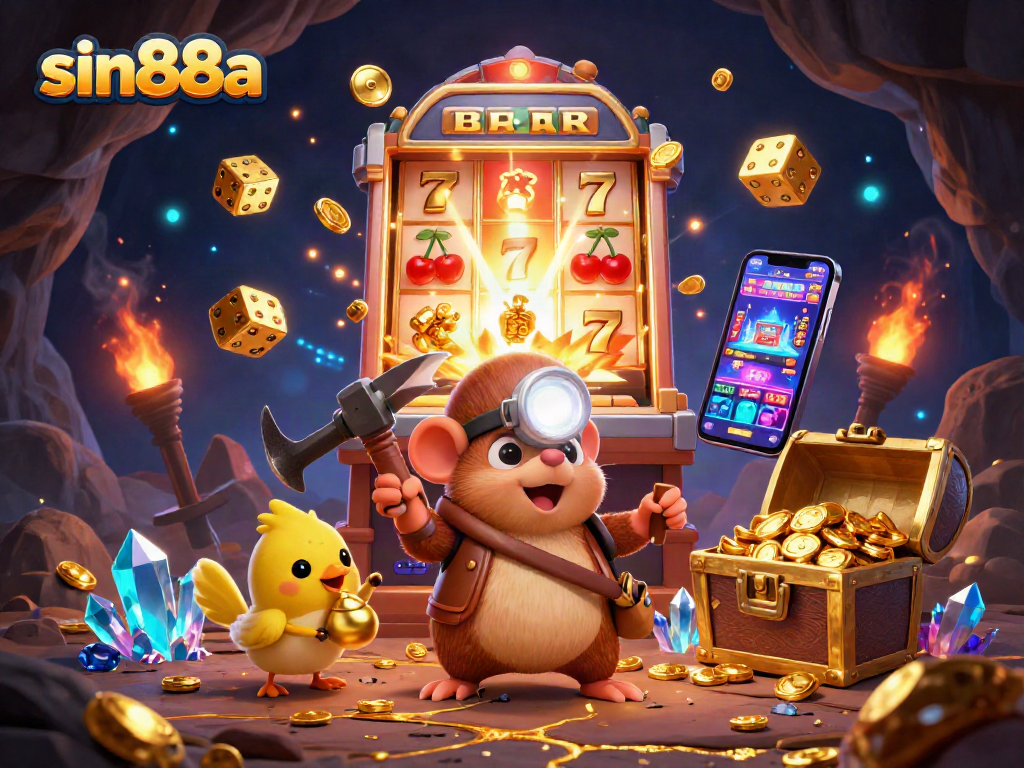 Spin the reels at sin88a with a treasure hunter mole and dazzling jackpots!