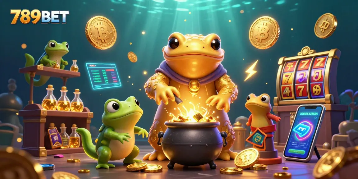 Engage with the magical world of 789BET where gold is transformed in a whimsical casino scene.