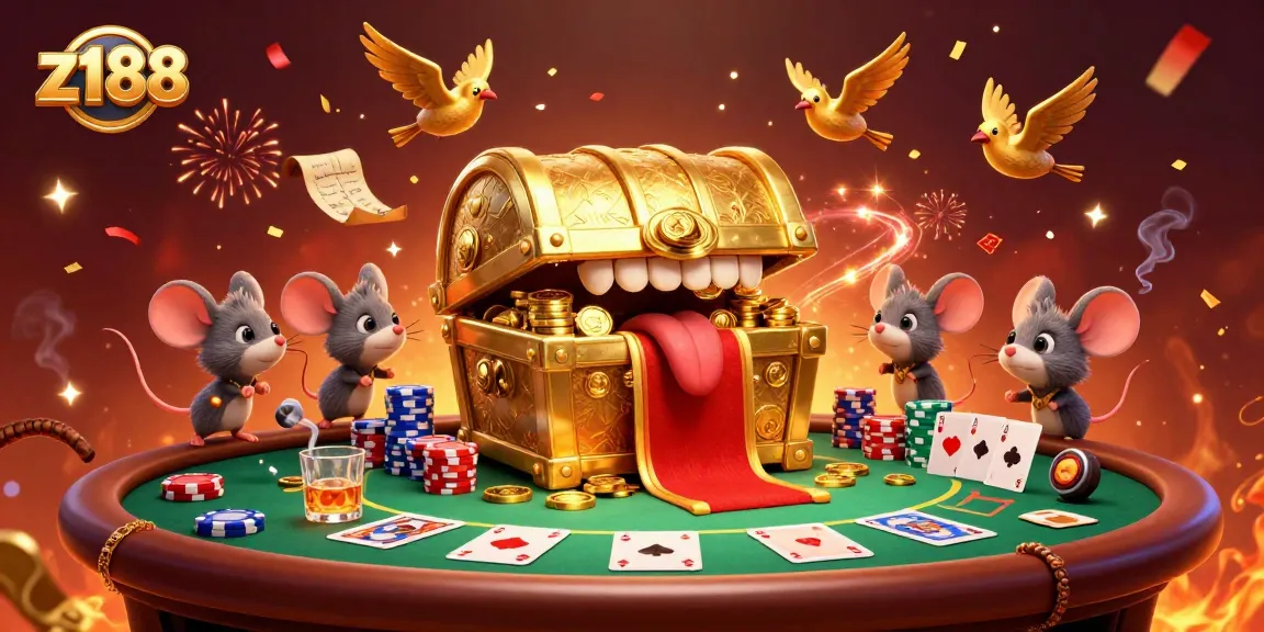 Engage with z188's thrilling gambling experience through golden rewards and vibrant casino elements.