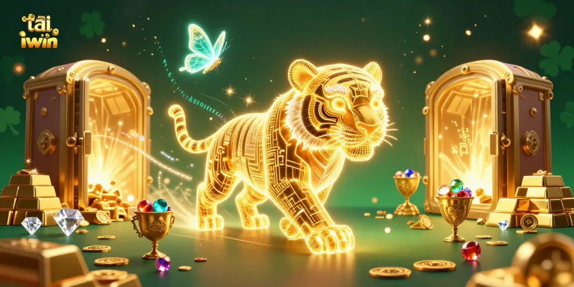 Engage with tai game iwin in this vibrant, high-energy digital casino scene filled with treasure and excitement